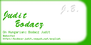 judit bodacz business card